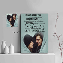 Love Made Us Forever Together Couple Custom Canvas