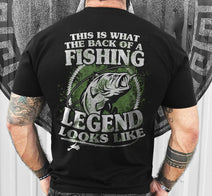 The Back Of A Fishing Legend Looks Like T Shirt