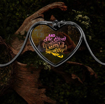 Happy Necklace For Equestrian Girl Who Loves Horse And She Lived Happily Ever