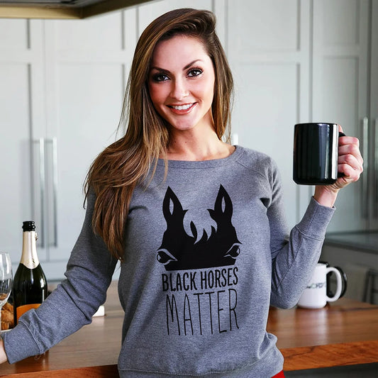 Black Horses Matter Horse T Shirts
