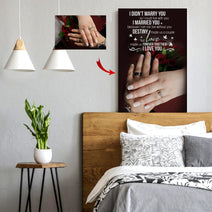 Love Made Us Forever Together Couple Custom Canvas