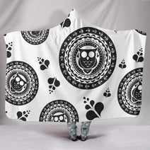 Owl Mandala Hooded Blankets Gift Family