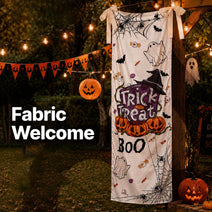 Trick or Treat Fabric Wellcome Halloween Holiday